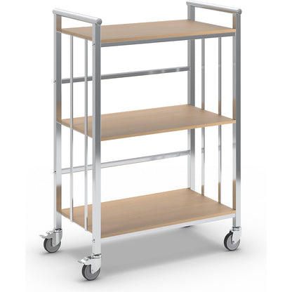 Office trolley, max. load 100 kg, 3 shelves, LxWxH 770 x 405 x 1020 mm.