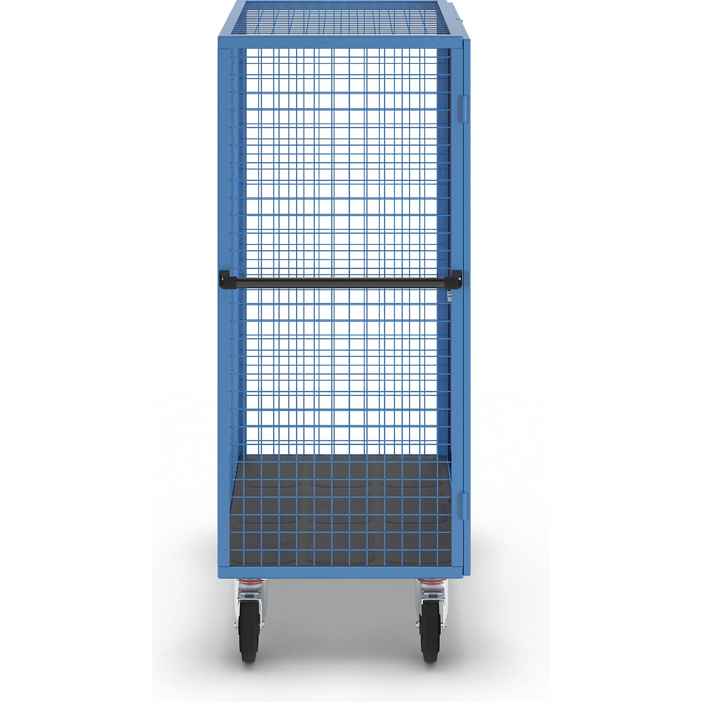 Shelf truck, double doors, without shelves, light blue.