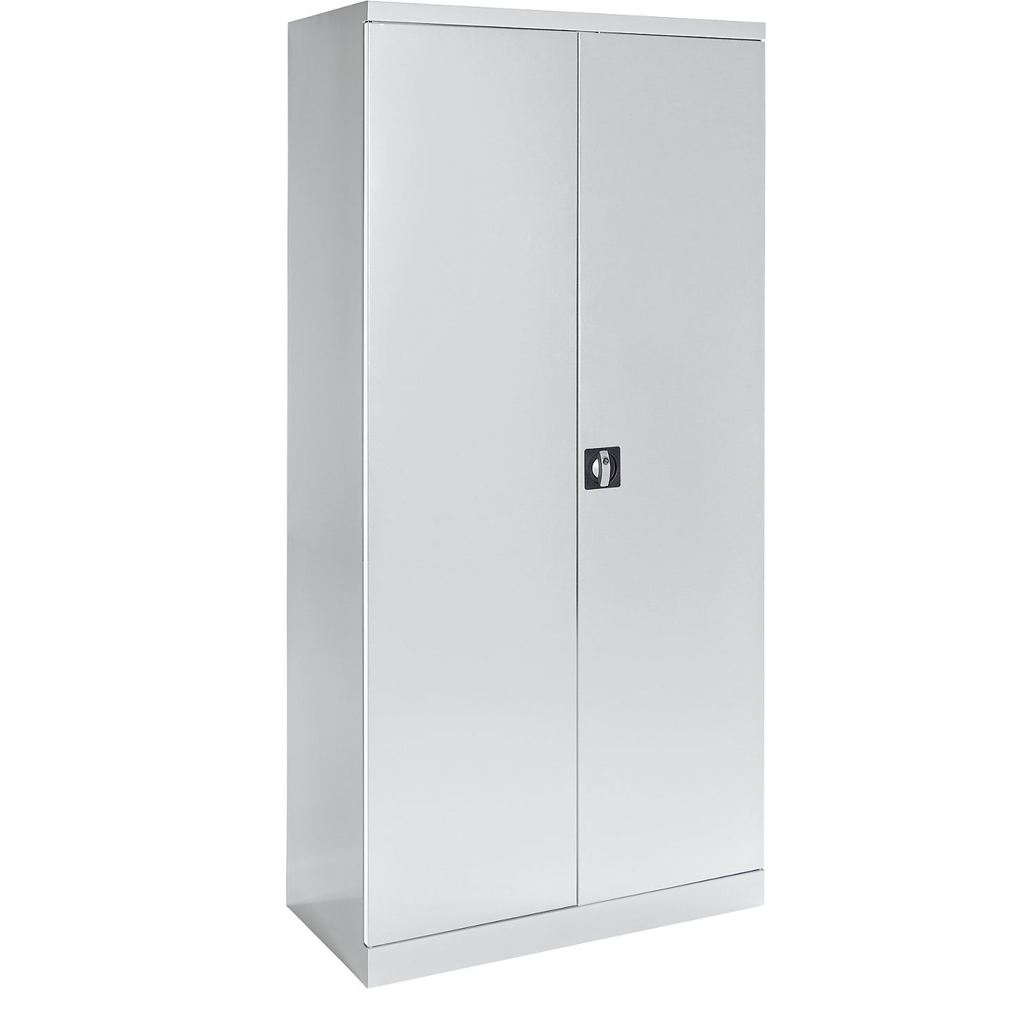 Storage cupboard, width 950 mm, 3 pull-out shelves, 3 drawers, light grey door.