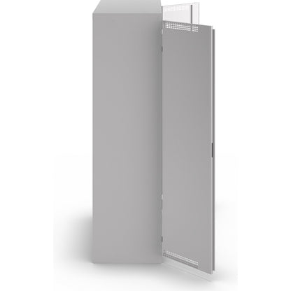 Cloakroom locker, 2 shelves, light grey.