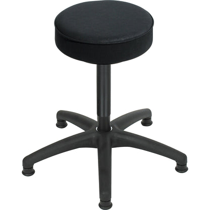 Industrial stool, with floor glides, seat, vinyl.