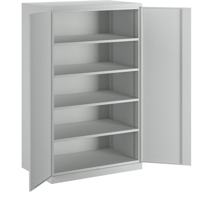 XXL double door cupboard, width 1200 mm, light grey door.