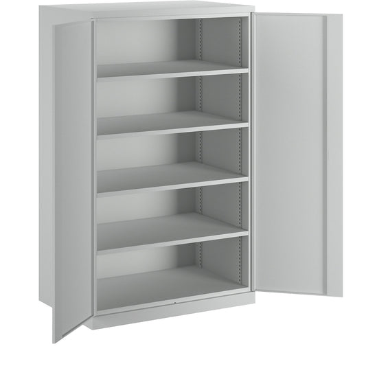 XXL double door cupboard, width 1200 mm, light grey door.