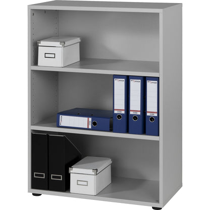 RENATUS - Shelf unit, HxW 1100 x 800 mm, 2 shelves, light grey.