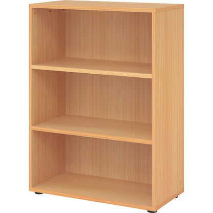 RENATUS - Shelf unit, HxW 1100 x 800 mm, 2 shelves, beech finish.