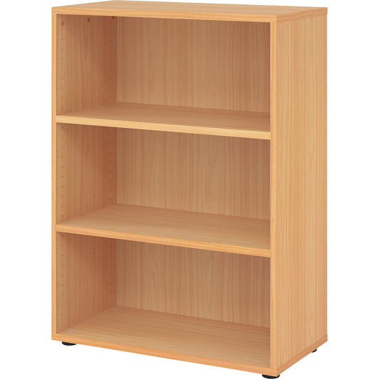 RENATUS - Shelf unit, HxW 1100 x 800 mm, 2 shelves, beech finish.