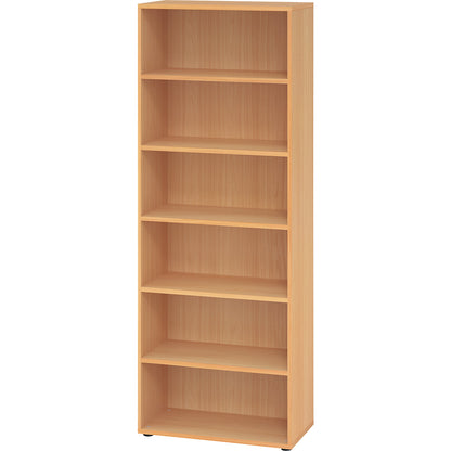 RENATUS - Shelf unit, HxW 2154 x 800 mm, 5 shelves, beech finish.