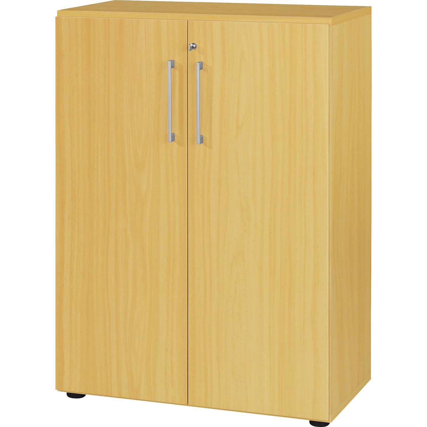 RENATUS - Office cupboard, 2 shelves, 3 file heights, beech finish.