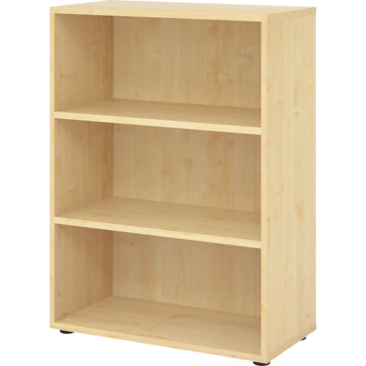 RENATUS - Shelf unit, HxW 1100 x 800 mm, 2 shelves, maple finish.