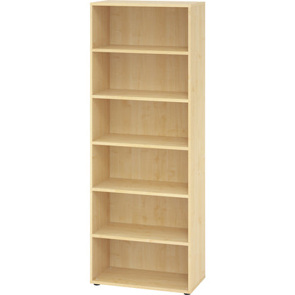 RENATUS - Shelf unit, HxW 2154 x 800 mm, 5 shelves, maple finish.