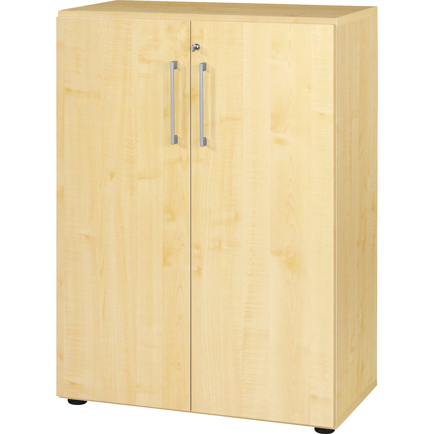 RENATUS - Office cupboard, 2 shelves, 3 file heights, maple finish.