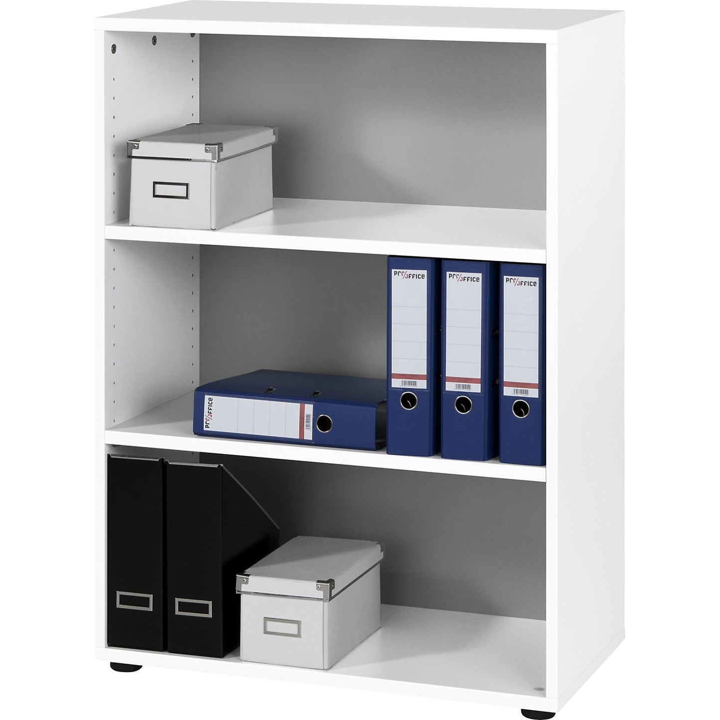 RENATUS - Shelf unit, HxW 1100 x 800 mm, 2 shelves, white.