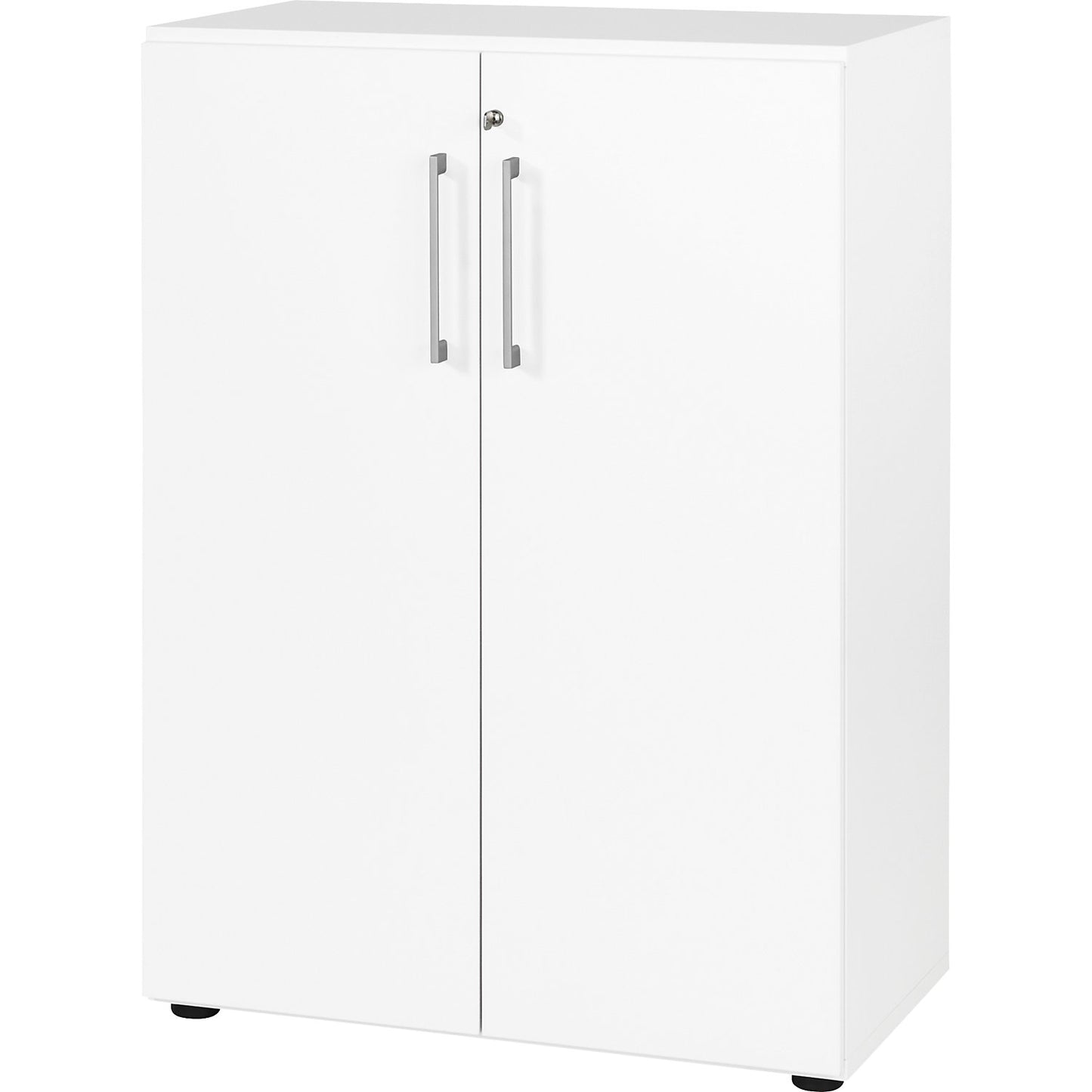 RENATUS - Office cupboard, 2 shelves, 3 file heights, white.