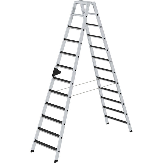 CLIP-STEP step ladder, double sided access, slip resistant R13, 2 x 12 steps.