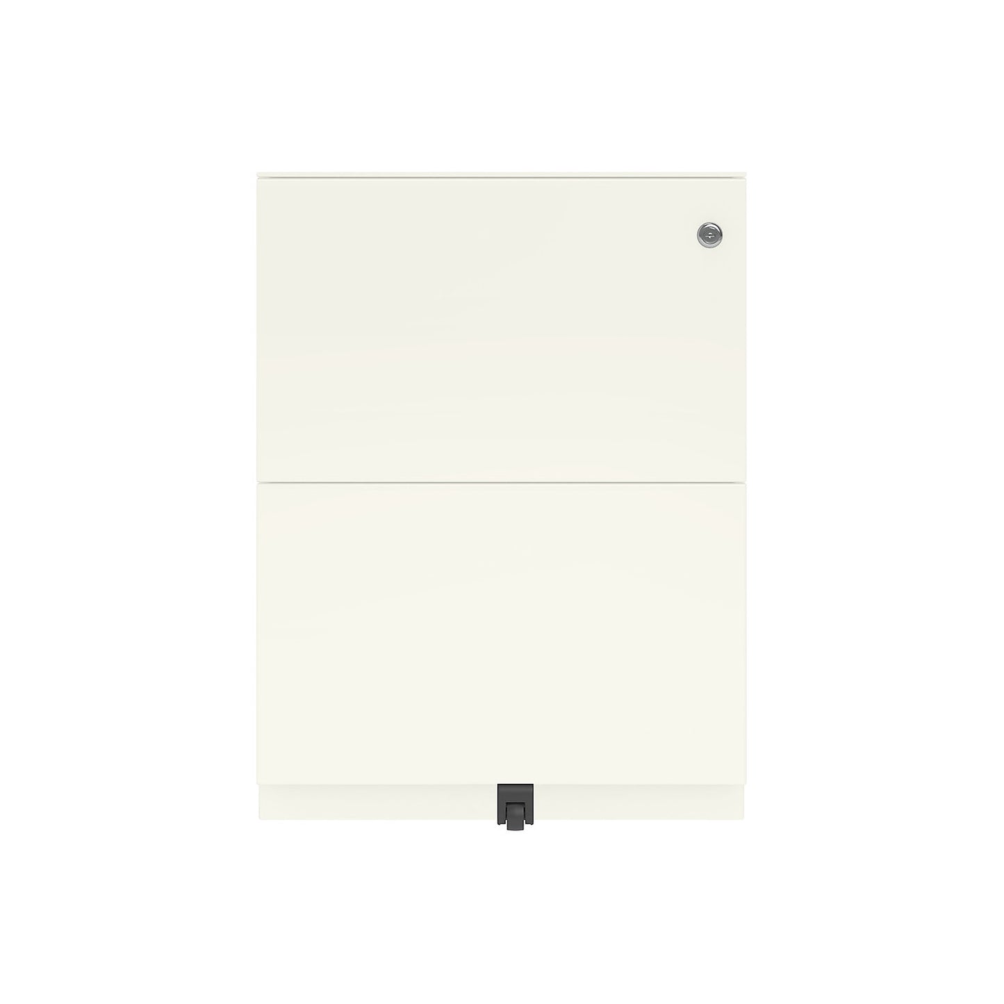 Note™ mobile pedestal, with 2 suspension file drawers, HxW 652 x 420 mm, with top, traffic white.