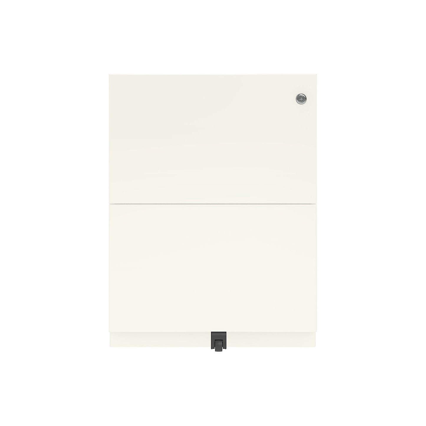 Note™ mobile pedestal, with 2 suspension file drawers, HxW 645 x 420 mm, traffic white.