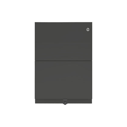 Note™ mobile pedestal, with 2 suspension file drawers, HxW 645 x 300 mm, black.