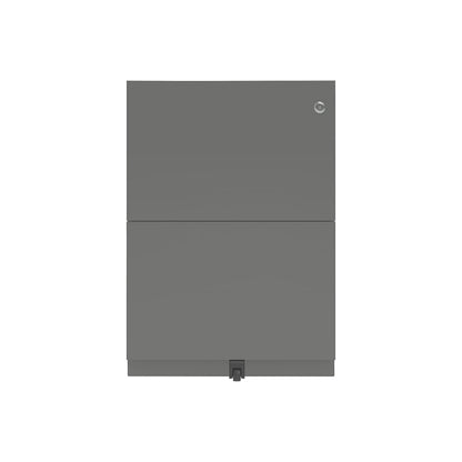 Note™ mobile pedestal, with 2 suspension file drawers, HxW 645 x 300 mm, charcoal.