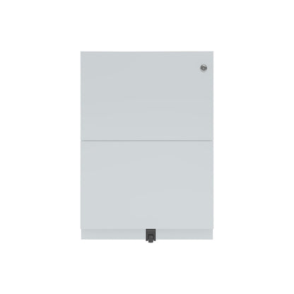 Note™ mobile pedestal, with 2 suspension file drawers, HxW 645 x 300 mm, light grey.