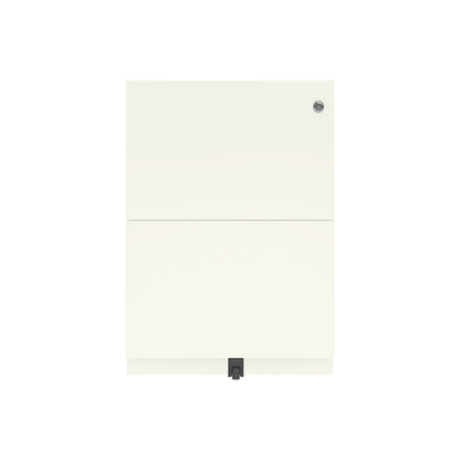 Note™ mobile pedestal, with 2 suspension file drawers, HxW 645 x 300 mm, traffic white.