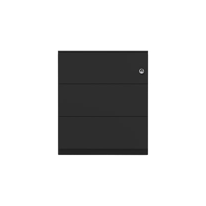 Note™ mobile drawer unit, with 3 universal drawers, HxWxD 502 x 420 x 565 mm, with grip rail and top, black.
