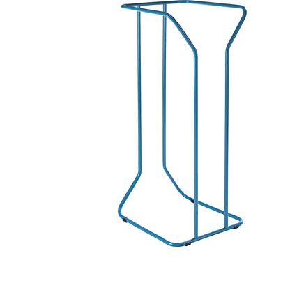 Large-volume waste sack holder, steel, capacity 1000 l, stationary, light blue.