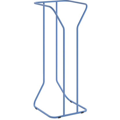 Large-volume waste sack holder, steel, capacity 1000 l, stationary, light blue.