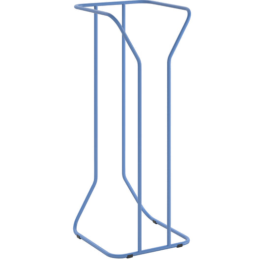 Large-volume waste sack holder, steel, capacity 1000 l, stationary, light blue.