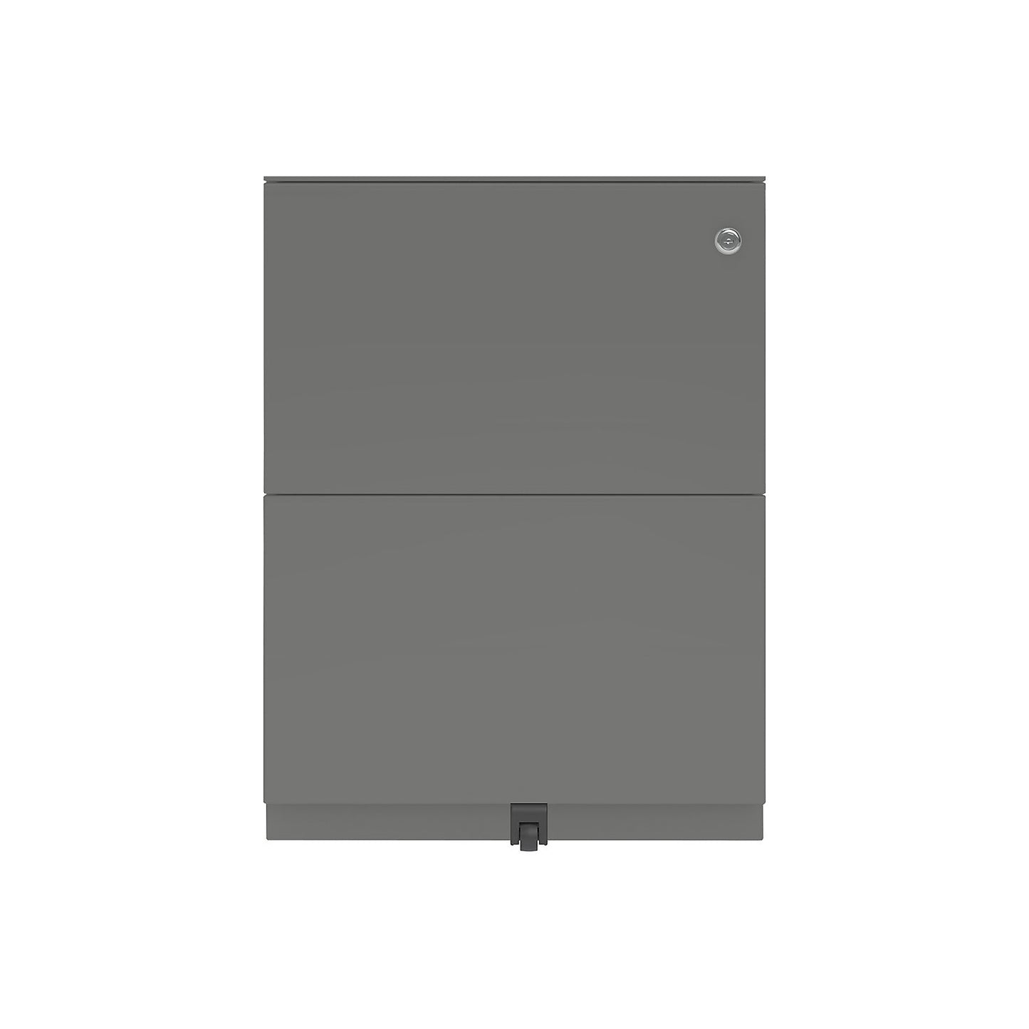 Note™ mobile pedestal, with 2 suspension file drawers, HxW 652 x 420 mm, with top, charcoal.