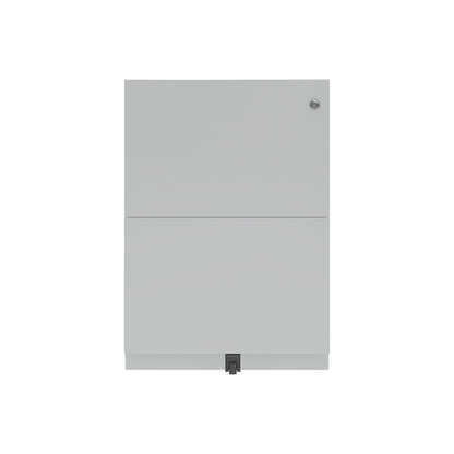 Note™ mobile pedestal, with 2 suspension file drawers, HxW 645 x 300 mm, silver.