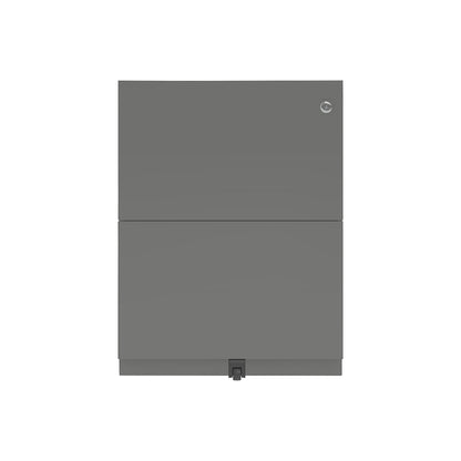 Note™ mobile pedestal, with 2 suspension file drawers, HxW 645 x 420 mm, charcoal.