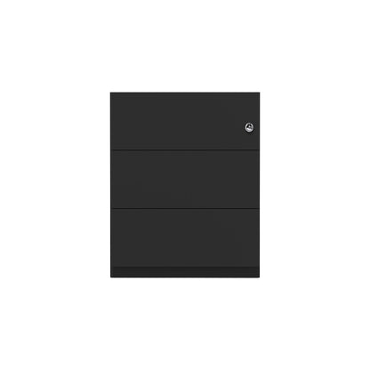 Note™ mobile drawer unit, with 3 universal drawers, HxWxD 495 x 300 x 565 mm, with grip rail, black.