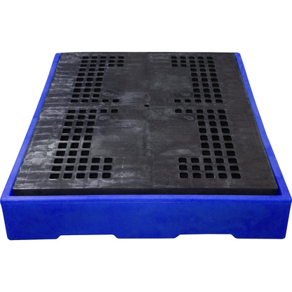 PE sump tray, LxWxH 1260 x 860 x 150 mm, sump capacity 150 l, with PE grate.