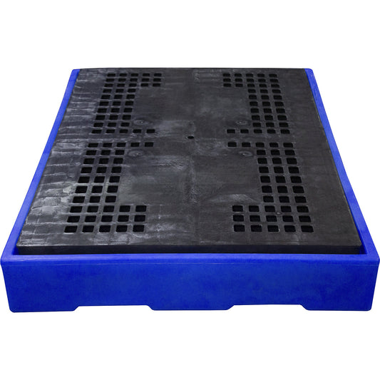 PE sump tray, LxWxH 1260 x 860 x 150 mm, sump capacity 150 l, with PE grate.