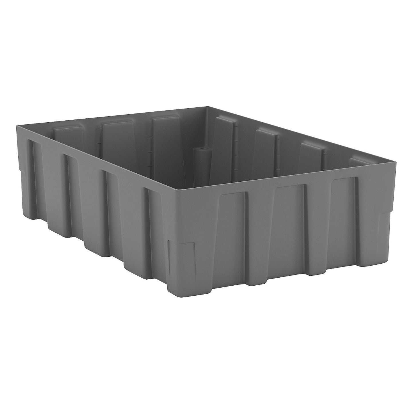 PE sump tray for 200 l drums, base/pallet sump tray, sump capacity 250 l, without grate.