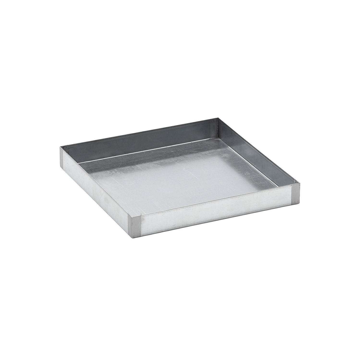 Steel sump tray for small containers, zinc plated, sump capacity 12 l, length 470 mm.