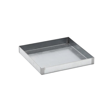 Steel sump tray for small containers, zinc plated, sump capacity 12 l, length 470 mm.