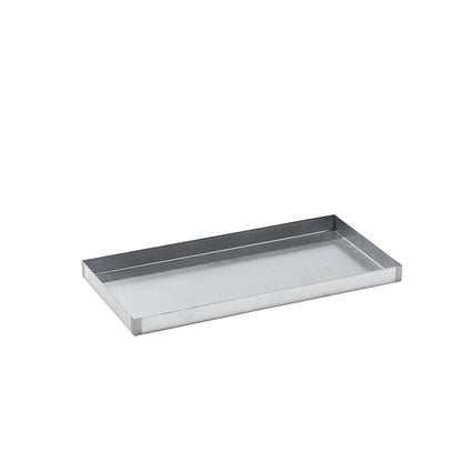 Steel sump tray for small containers, zinc plated, sump capacity 25 l, length 940 mm.