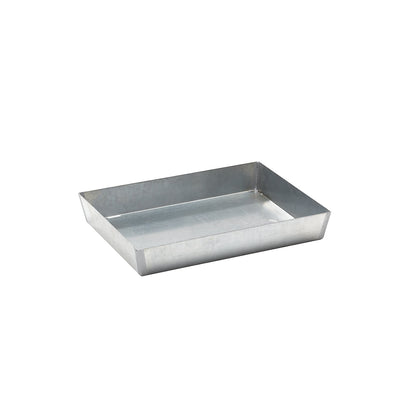 Steel small container pallet tray, sump capacity 40 l, max. load 100 kg, zinc plated.