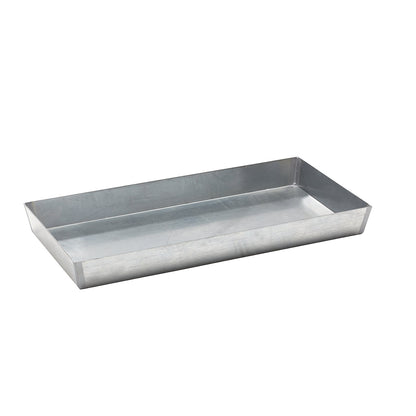 Steel small container pallet tray, sump capacity 60 l, height 120 mm, max. load 200 kg, zinc plated.