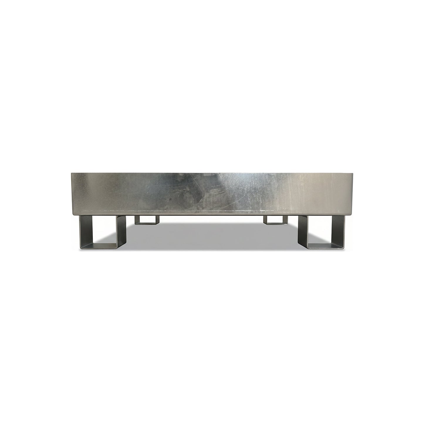 Sump tray for 60 l, LxWxH 800 x 900 x 220 mm, with certification, hot dip galvanised, without grate.