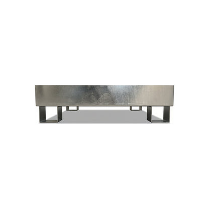 Sump tray for 60 l, LxWxH 800 x 900 x 220 mm, with certification, hot dip galvanised, without grate.