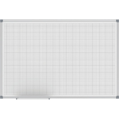 MAULstandard grid board, white, grid 10 x 10 / 50 x 50 mm, WxH 900 x 600 mm.
