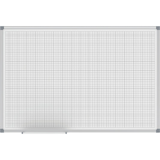 MAULstandard grid board, white, grid 10 x 10 / 50 x 50 mm, WxH 900 x 600 mm.