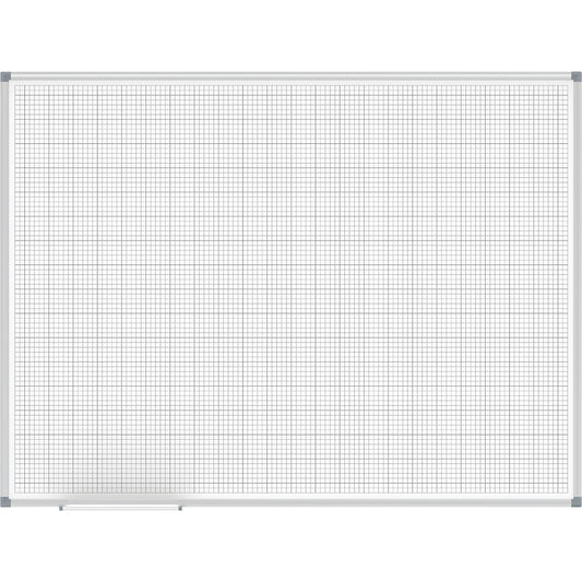 MAULstandard grid board, white, grid 10 x 10 / 50 x 50 mm, WxH 1200 x 900 mm.
