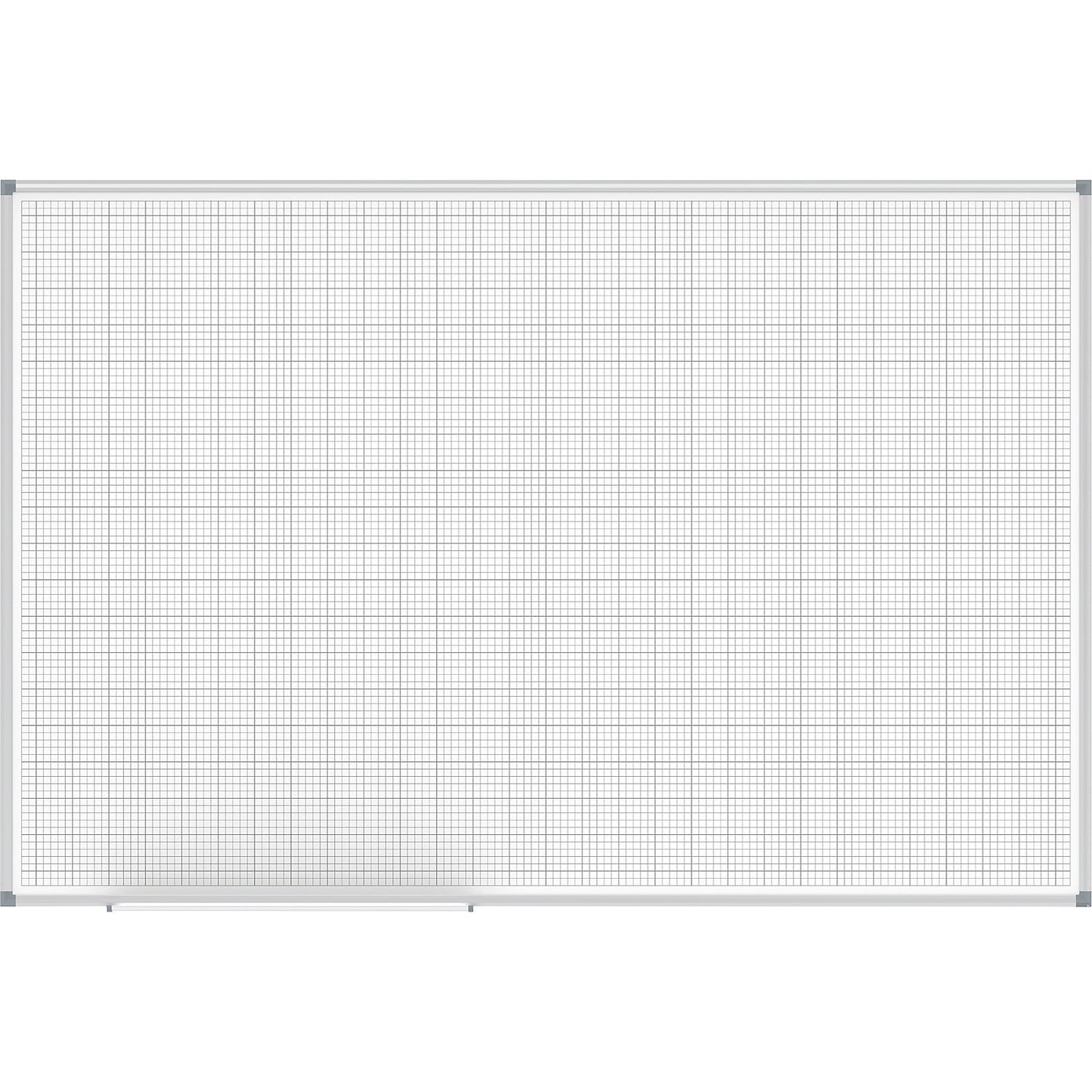 MAULstandard grid board, white, grid 10 x 10 / 50 x 50 mm, WxH 1500 x 1000 mm.