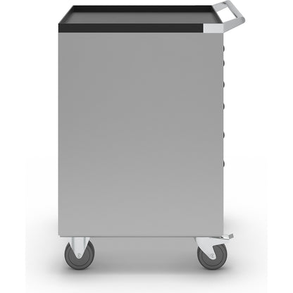 Drawer cupboard, width 564 mm, mobile, 6 drawers, HxD 890 x 572 mm, light grey.