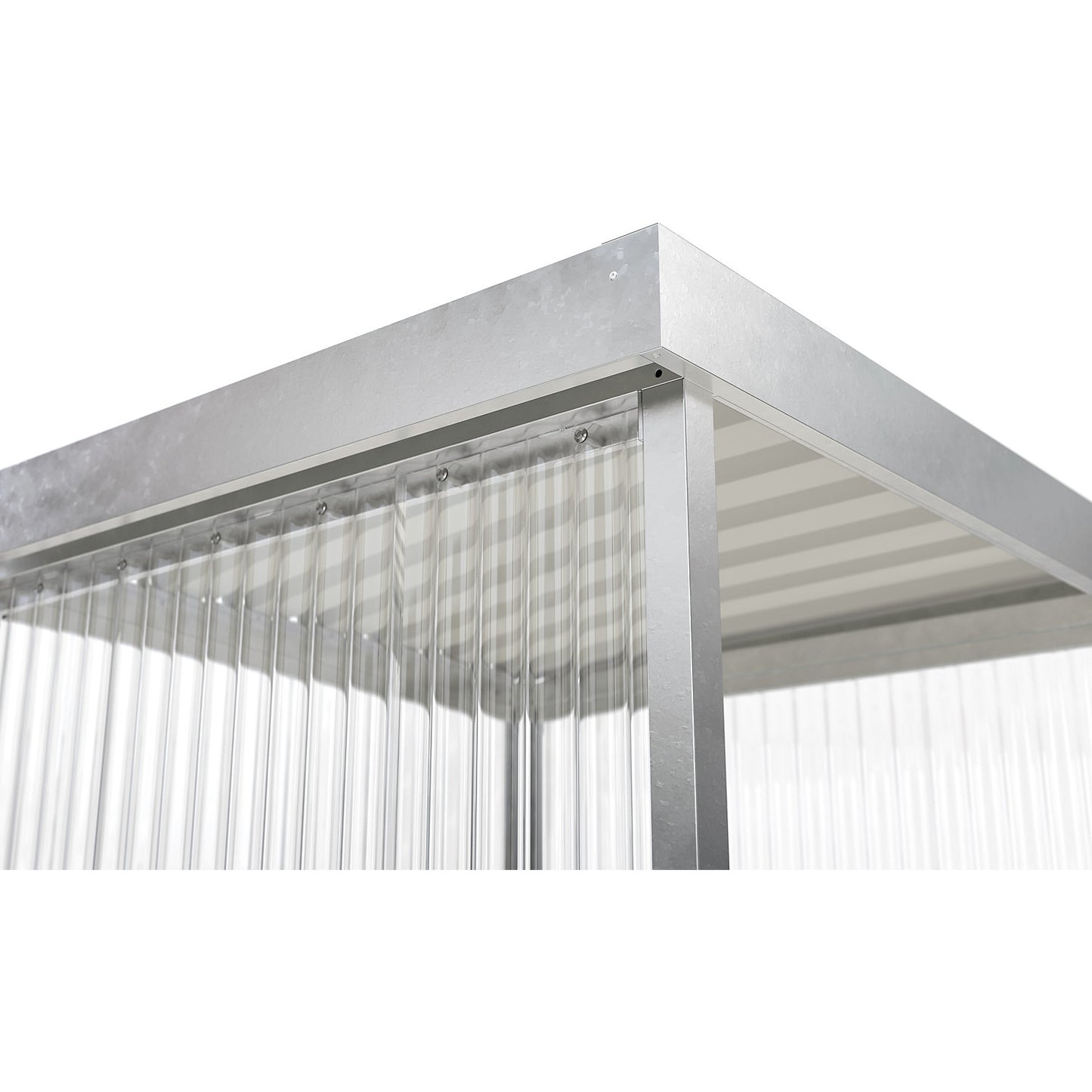Canopy Jena Maxi, open on one side, WxD 2960 x 1580 mm, hot dip galvanised.