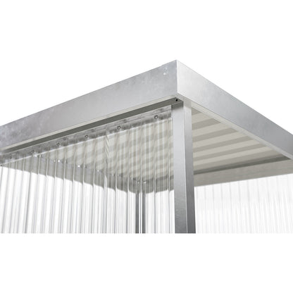 Canopy Jena Maxi, open on one side, WxD 2960 x 1580 mm, hot dip galvanised.