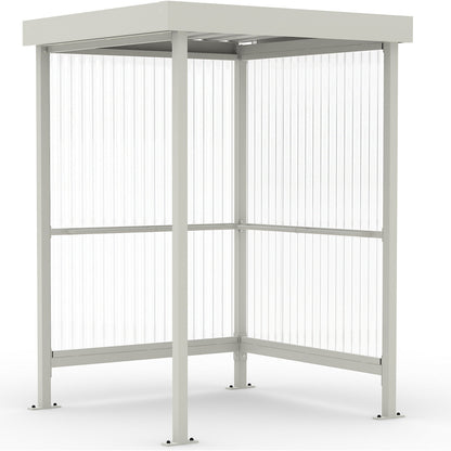 Canopy Jena Maxi, two-sided shelter, WxD 1500 x 1500 mm, grey white.